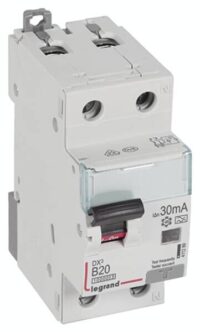 Legrand 411289 DX3 Fi/LS-Schalter B 20A 1P+N 10kA 30mA Typ A 230VAC 2TE