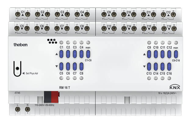 Theben Theben Schaltaktor/Jalousieaktor FIX2 Modul, KNX RM 16 T KNX