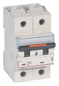 Legrand 409773 DX3 LS-Schalter C 50A 2-polig 25kA 400VAC 3TE