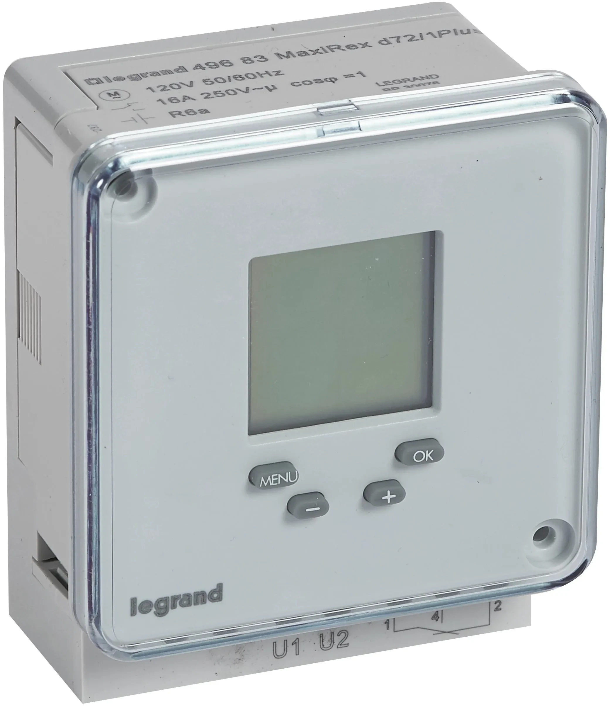 Legrand Legrand 049683 MaxiRex D72/1 Plus 120V digi. Wochenschaltuhr 1-Kanal Fronttafel