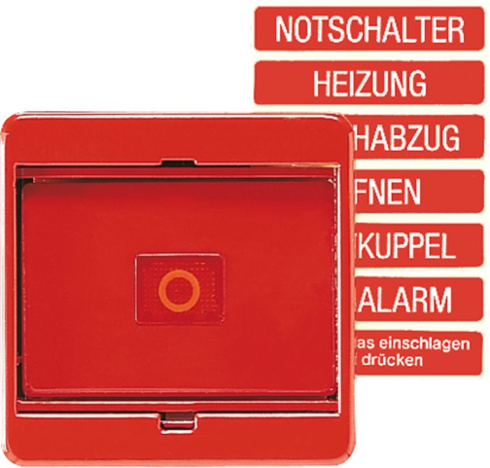 Jung Abdeckung Glasscheibe rt für Schalter/Taster 561 GL RT – Bild 1