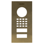 DoorBird D1101V Unterputz Frontblende – Echtes Messing