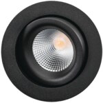 SG LEUCHTEN LED-Einbaustrahler 8,5W Konverter JUNISTAR ISOSAFE 912245 1LED schwarz weiß schwarz
