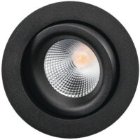 SG LEUCHTEN LED-Einbaustrahler 8,5W Konverter JUNISTAR ISOSAFE 912245 1LED schwarz weiß schwarz