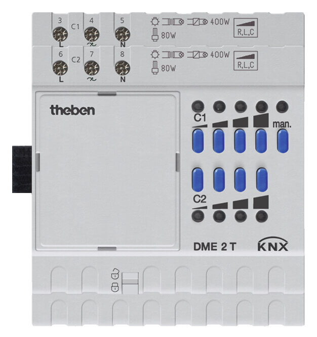Theben Theben Universaldimmer 2Kanal, Erweit.-modul DME 2 T KNX