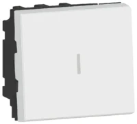 Legrand 077063L MSC Wechselschalter 20A (SK) 2-modulige beleuchtbar ultraweiß