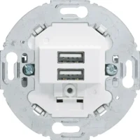 Berker USB Ladesteckdose 230V 2-fach 3A polarweiß 260219