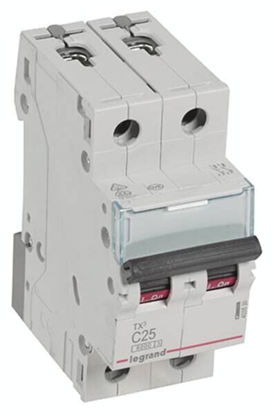 Legrand Legrand 403530 TX3 LS-Schalter C 25A 2-polig 6kA 400VAC 2TE