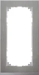 Merten Decor-Rahmen 2-fach Edelstahl/aluminium MEG4025-3646