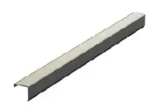 Legrand Legrand 8406022 Soluflex Endprofil L900 H60 sendzimir