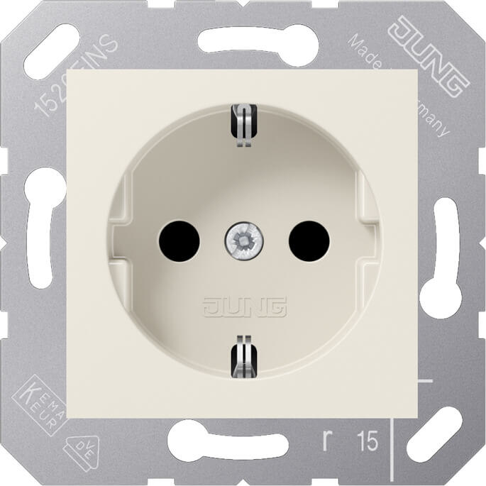 Jung Jung SCHUKO-Steckdose 16A 250V 50x50mm Klappdeckel CD 5120 BF