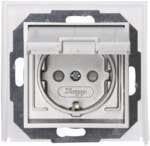 Kopp 954047087 ATHENIS UP-Feuchtraum Schutzkontakt-Steckdose mit Klappdeckel,