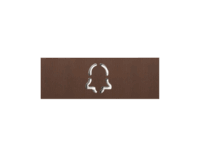 DoorBird D11x Namensschild für eine Ruftaste, Glockensymbol – Echte Baubronze