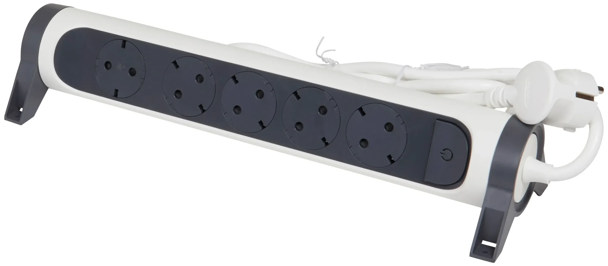 Legrand Legrand 694538 Drehbare Steckdosenleiste 5xSDO 3m Kabel ultraweiß/schwarz