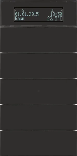 Berker Berker Tastsensor 5-fach Glas schwarz 75665592