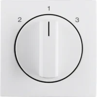 Berker Zentralstück mit Drehknopf 3S S.1/B.3/7 polar weiß 1084190900
