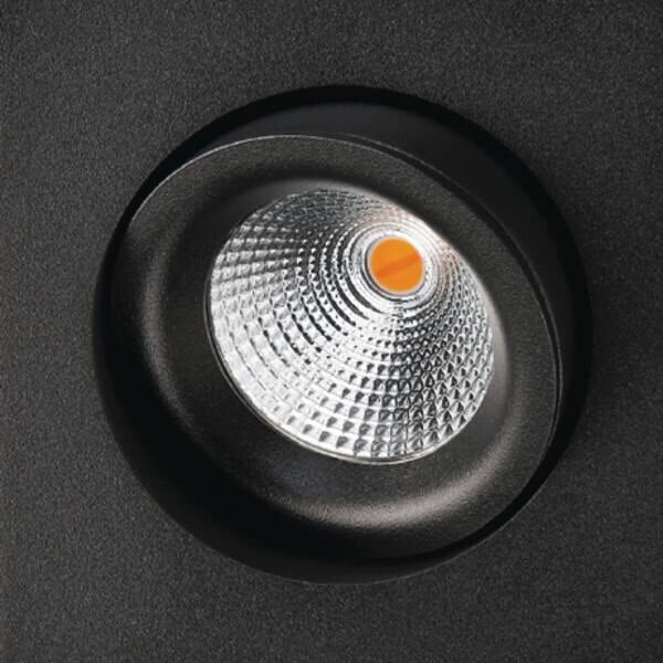SG LEUCHTEN LED-Einbaustrahler 7W Konverter GYRO 901253 1LED schwarz 2000-2800K weiß 560lm