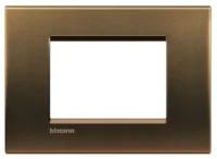 BTicino LNA4803BZ LivingLight Abdeck- rahmen für Kompaktinstallation 3M Bronze