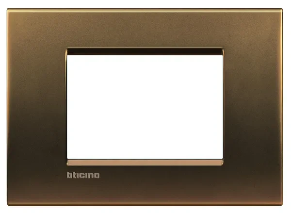 BTicino LNA4803BZ LivingLight Abdeck- rahmen für Kompaktinstallation 3M Bronze