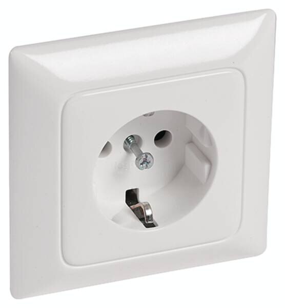 Legrand Legrand 776170 Steckdose (SL) 1-fach volle Platte Creo ultraweiß
