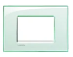 BTicino LNA4803KA LivingLight Abdeck- rahmen für Kompaktinstallation 3M Aquamarin