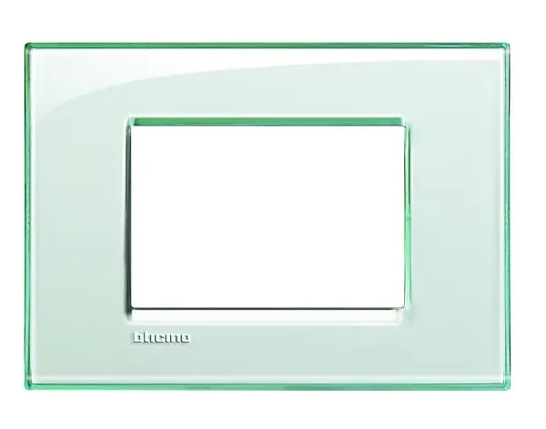BTicino LNA4803KA LivingLight Abdeck- rahmen für Kompaktinstallation 3M Aquamarin