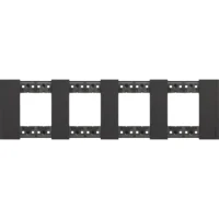 BTicino KA4802M4KG LivingNow Abdeck- rahmen 4x2-modulig in Farbausführung Black