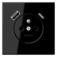 Jung LS1520F-15CASW Steckdose Frz/Belg m USB Typ AC