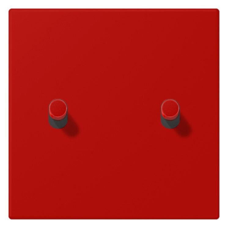Jung Jung LC12-5R0227 Abdeckung mit Kipphebel "Zylinder" 2 Kipphebel LS 1912 rouge vermil