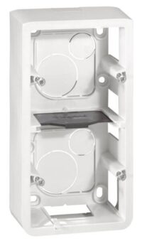 Legrand 080282 Aufputz Gehäuse 2x2M vertikal Mosaic ultraweiß
