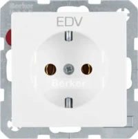 Berker SCHUKO-Steckdose mit Aufdruck pws 47436009