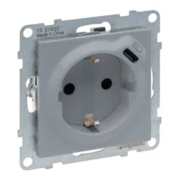 Legrand 765226 SEANO Schuko-Steckdose +USB-C mit Steckklemmen Aluminium lackiert