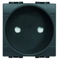 BTicino L4143 LivingLight Steckdose franz. SK Anthrazit