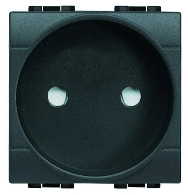 Legrand BTicino L4143 LivingLight Steckdose franz. SK Anthrazit