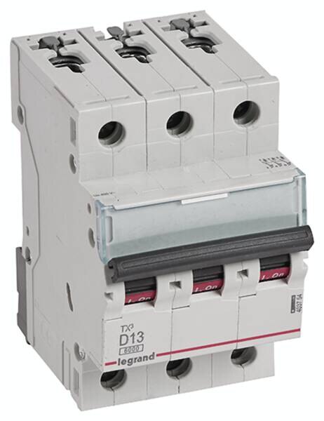 Legrand Legrand 403754 TX3 LS-Schalter D 13A 3-polig 6kA 400VAC 3TE