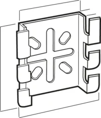 Legrand CM586130 Wandausleger sendzimirverzinkt schraubenlosen Befestigung