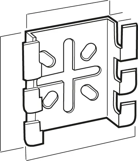 Legrand Legrand CM586130 Wandausleger sendzimirverzinkt schraubenlosen Befestigung