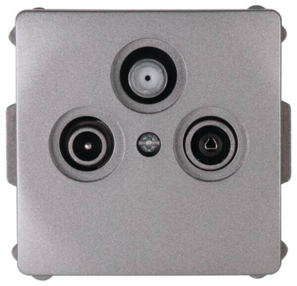 Kopp Kopp 924843086 Antennensteckdose 3-fach TV/RF/SAT VENEDIG platin