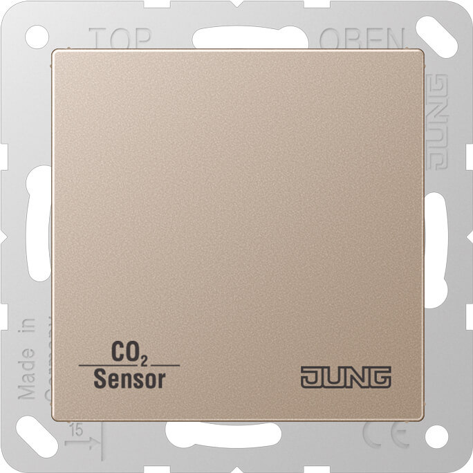 Jung Jung KNX CO2-Sensor, RT-Regler champagner CO2 A 2178 CH