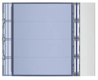 BTicino 352041 Frontblende Ruftasten- modul SFERA 4RT Allmetal