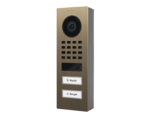 DoorBird D1102V Aufputz IP Video Türsprechanlage – Echtes Messing