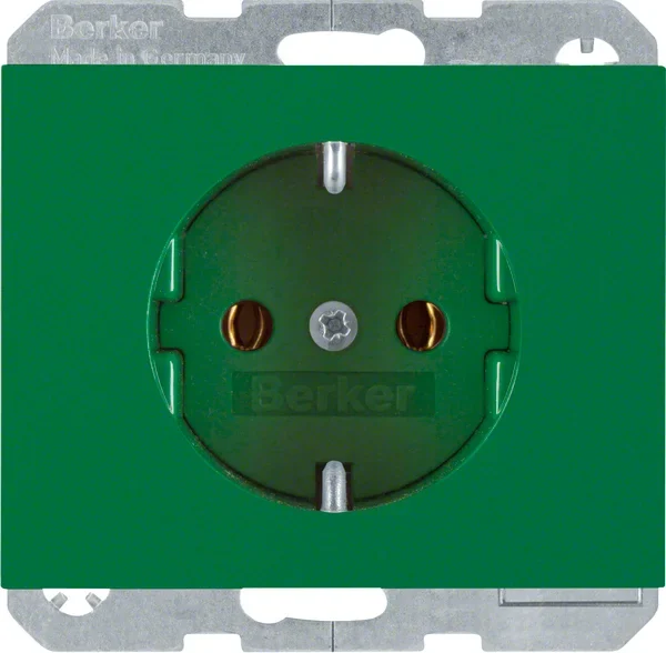 Berker Berker SCHUKO-Steckdose gn/gl 47157013