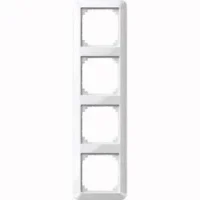 Merten Rahmen 4 fach pws/gl waage/senkrecht 389419