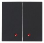 Kopp 862115120 HK07-Flächendoppelwippe m roter Linse Farbe:anthrazit