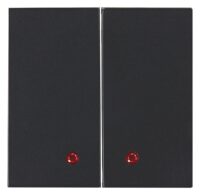 Kopp 862115120 HK07-Flächendoppelwippe m roter Linse Farbe:anthrazit