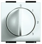 BTicino N4016 3-Stufen Drehschalter 0-1-2-3 Weiß