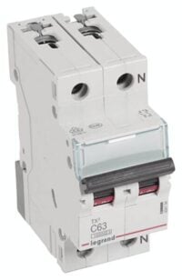 Legrand 404194 TX3 LS-Schalter C 63A 1-polig+N 10kA 230VAC 2TE