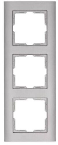 Kopp 402747062 Abdeckrahmen 3-fach Athenis stahl