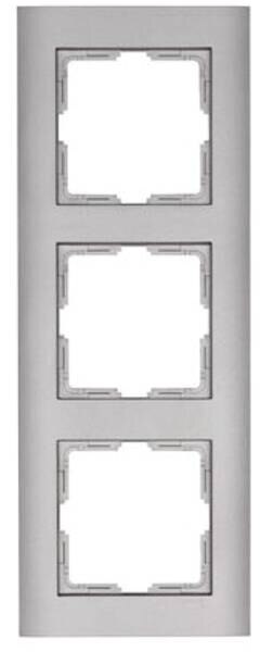 Kopp Kopp 402747062 Abdeckrahmen 3-fach Athenis stahl