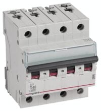 Legrand 403776 TX3 LS-Schalter D 40A 4-polig 6kA 400VAC 4TE